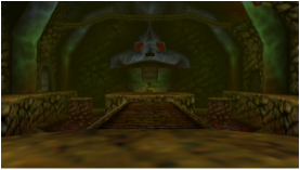 Image shows the entrance of Dodongo's Cavern